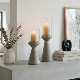Garden Greatness Relica Duo Concrete Candle Holder - thumbnail 1