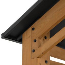 Sunjoy Outdoor Cedar Wood Gazebo Diran - 603Cm X 336Cm, Anthracite - thumbnail 7