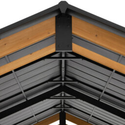 Sunjoy Outdoor Cedar Wood Gazebo Diran - 603Cm X 336Cm, Anthracite - thumbnail 5
