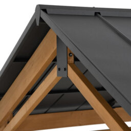 Sunjoy Outdoor Cedar Wood Gazebo Diran - 603Cm X 336Cm, Anthracite - thumbnail 6