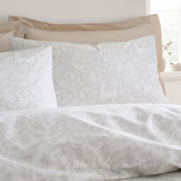 Bianca Fine Linens Woodland 200 Thread Count Cotton Reversible Duvet Cover Set With Pillowcase Natural - thumbnail 3