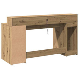 Walplus Desk With Led Lights Artisian Oak 160X55X91 Cm Engineered Wood - thumbnail 8