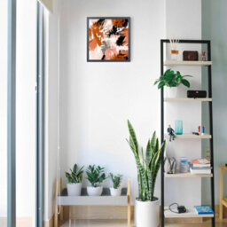 "AK Frames Sleek 14X14"" Dark Grey Thin Modern Picture Frame - Slim And Design For Posters, Prints And Photos - Elegant Wall Frame Decor" - thumbnail 4