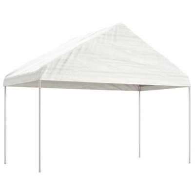Walplus Gazebo With Roof White 4.08X2.23X3.22 M Polyethylene - image 1