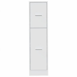 Berkfield Classic Apothecary Cabinet White 30X41X118 Cm Engineered Wood - thumbnail 5