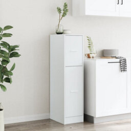 Berkfield Classic Apothecary Cabinet White 30X41X118 Cm Engineered Wood - thumbnail 4