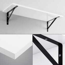 Songmics Premium Wall Duo, Glossy Finish Display Shelves With Enhanced Weight Support, White - thumbnail 5