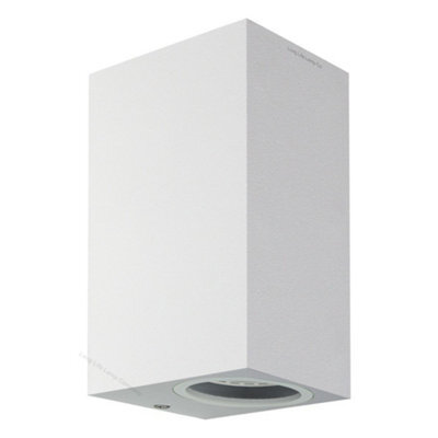 Long Life Lamps Company Modern Rectangular Up Down Matt White Outdoor Wall Light Zlc062W - image 1