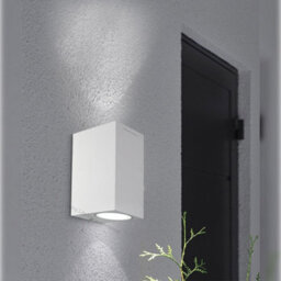 Long Life Lamps Company Modern Rectangular Up Down Matt White Outdoor Wall Light Zlc062W - thumbnail 9