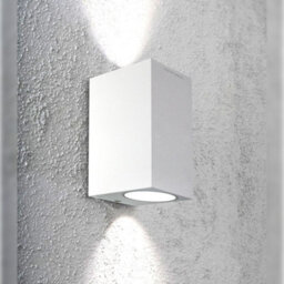 Long Life Lamps Company Modern Rectangular Up Down Matt White Outdoor Wall Light Zlc062W - thumbnail 7