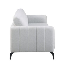 More4Homes Oslo Modern Scandi Style Fabric Living Room 3 Seater Sofa (Light Grey) - thumbnail 4