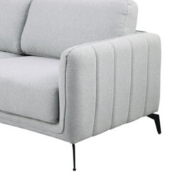 More4Homes Oslo Modern Scandi Style Fabric Living Room 3 Seater Sofa (Light Grey) - thumbnail 6