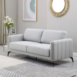 More4Homes Oslo Modern Scandi Style Fabric Living Room 3 Seater Sofa (Light Grey) - thumbnail 1