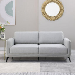 More4Homes Oslo Modern Scandi Style Fabric Living Room 3 Seater Sofa (Light Grey) - thumbnail 8