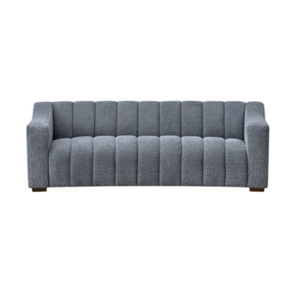 Stratus Interiors Astoria 3 Seater Boucle Sofa Modern Panel Design & Luxurious Comfort - Iron Grey - image 1