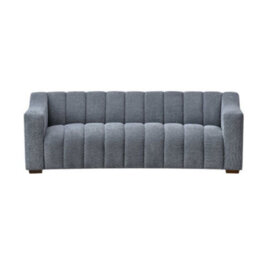 Stratus Interiors Astoria 3 Seater Boucle Sofa Modern Panel Design & Luxurious Comfort - Iron Grey - thumbnail 1