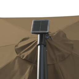 Sundaze 3M Taupe Led Garden Banana Parasol Cantilever Umbrella Patio Hanging , Base & Weather Protective Cover - thumbnail 6