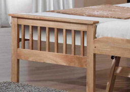 Save On Goods UK Oak Wood Finish Guest Bed,underbed,trundle,overnighter Wooden Bed Frame 3Ft Single - thumbnail 2