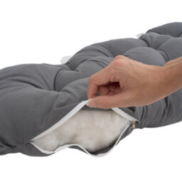 Living And Home Dark Gray, Non-Removable And Washable, Strappy Headboard Pillow, 180Cm W X 10Cm D X 75Cm H - thumbnail 8