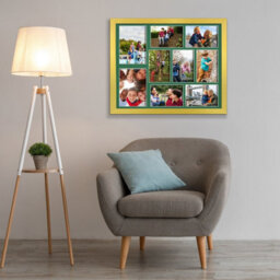 AK Frames 20X16 Gold Sleek Multi Photo Frame With Emerald Mount - Holds 9 Apertures (2X) 7X5, (7X) 6X4 Photos - thumbnail 3