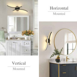 Led Wall Light 12W, 40Cm Modern Curved Acrylic Lamp, Warm White 3000K For Living Room - thumbnail 4