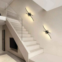 Led Wall Light 12W, 40Cm Modern Curved Acrylic Lamp, Warm White 3000K For Living Room - thumbnail 6