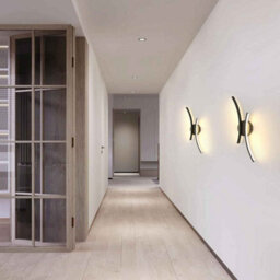Led Wall Light 12W, 40Cm Modern Curved Acrylic Lamp, Warm White 3000K For Living Room - thumbnail 5