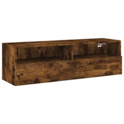 Walplus Tv Wall Cabinet Smoked Oak 100X30X30 Cm Engineered Wood - thumbnail 2