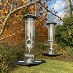 Selections Heavy Duty Metal Bird Seed Feeder With Seed Catcher Tray (Set Of 2) - thumbnail 2