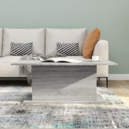 Berkfield Sturdy Coffee Table Grey Sonoma 102X55.5X40 Cm Engineered Wood - thumbnail 4