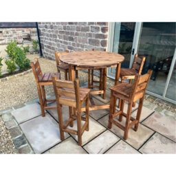 Marlborough Traditional Deluxe Alfresco Bar Set Six Seater - thumbnail 2