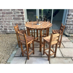 Marlborough Traditional Deluxe Alfresco Bar Set Six Seater - thumbnail 4