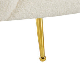 Beliani Minimalist Armchair Loen Boucle White - thumbnail 9