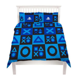 Playstation Checked Reversible Duvet Set Blue (Single) - thumbnail 5