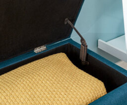 Gfw Secreto Fabric Storage Ottoman Bench Teal - thumbnail 3