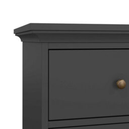 Wyld Haus Osaka Farmhouse Tall Chest Of Drawers Dark Grey 6-Drawer Soft-Close - thumbnail 7