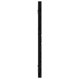 Berkfield Wall Headboard Black 146X3X63 Cm Solid Wood Pine - thumbnail 5