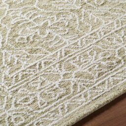 Livabliss Sicily-Hand Tufted Green Ivory Wool Traditional Vintage Boho Living Dining Bedroom Rug 152 X 229 Cm Easy Care, Non Shedding - thumbnail 3