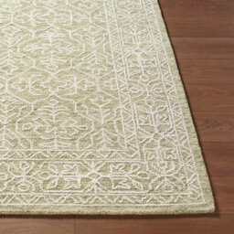Livabliss Sicily-Hand Tufted Green Ivory Wool Traditional Vintage Boho Living Dining Bedroom Rug 152 X 229 Cm Easy Care, Non Shedding - thumbnail 5