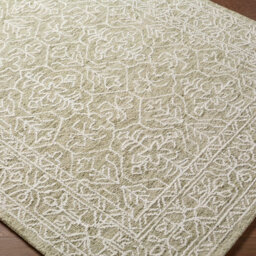 Livabliss Sicily-Hand Tufted Green Ivory Wool Traditional Vintage Boho Living Dining Bedroom Rug 152 X 229 Cm Easy Care, Non Shedding - thumbnail 6