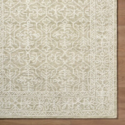 Livabliss Sicily-Hand Tufted Green Ivory Wool Traditional Vintage Boho Living Dining Bedroom Rug 152 X 229 Cm Easy Care, Non Shedding - thumbnail 8