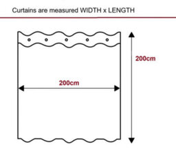 White Polyester Shower Curtain 200 X 200 Cm - thumbnail 5