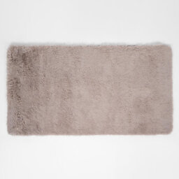 OHS Fluffy Rug Anti-Slip Plain Shaggy Floor Mat, Natural - 120 X 170Cm - thumbnail 5
