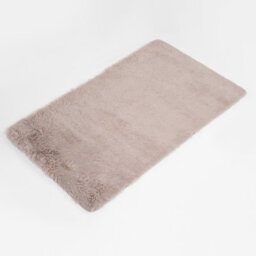 OHS Fluffy Rug Anti-Slip Plain Shaggy Floor Mat, Natural - 120 X 170Cm - thumbnail 6