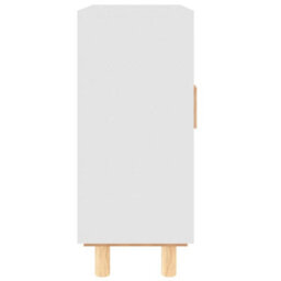 Berkfield Sideboard White 60X30X70 Cm Solid Wood Pine And Natural Rattan - thumbnail 6