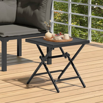 Berkfield Folding Garden Table Anthracite 38X38X38 Cm Steel Mesh - image 1