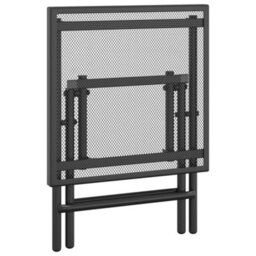 Berkfield Folding Garden Table Anthracite 38X38X38 Cm Steel Mesh - thumbnail 6