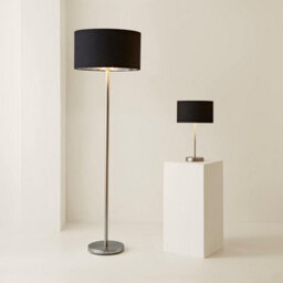 Valuelights Charles Chrome Floor Lamp With Black And Metallic Shade - thumbnail 7