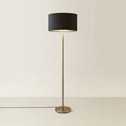 Valuelights Charles Chrome Floor Lamp With Black And Metallic Shade - thumbnail 6
