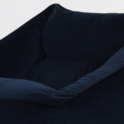 icon Natalia Velvet Adults Bean Bag Armchair, Ready Filled Large Beanbag Midnight Blue - thumbnail 6